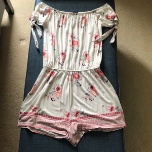 Rue21 Off-the-Shoulder Romper with Tied Straps